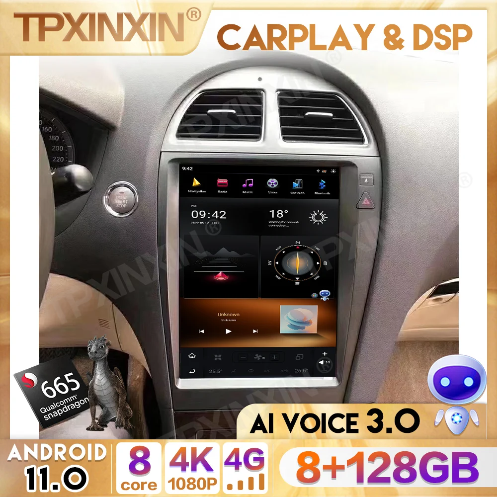 2 din 8G+128G Multimedia Player For Lexus ES300 ES 300 ES330 XV30 2006 - 2012 Car GPS Tesla screen bluetooth Android 11.0 radio 
2 din 8G+128G Multimedia Player For Lexus ES300 ES 300 ES330 XV30 2006 - 2012 Car GPS Tesla screen bluetooth Android 11.0 radio