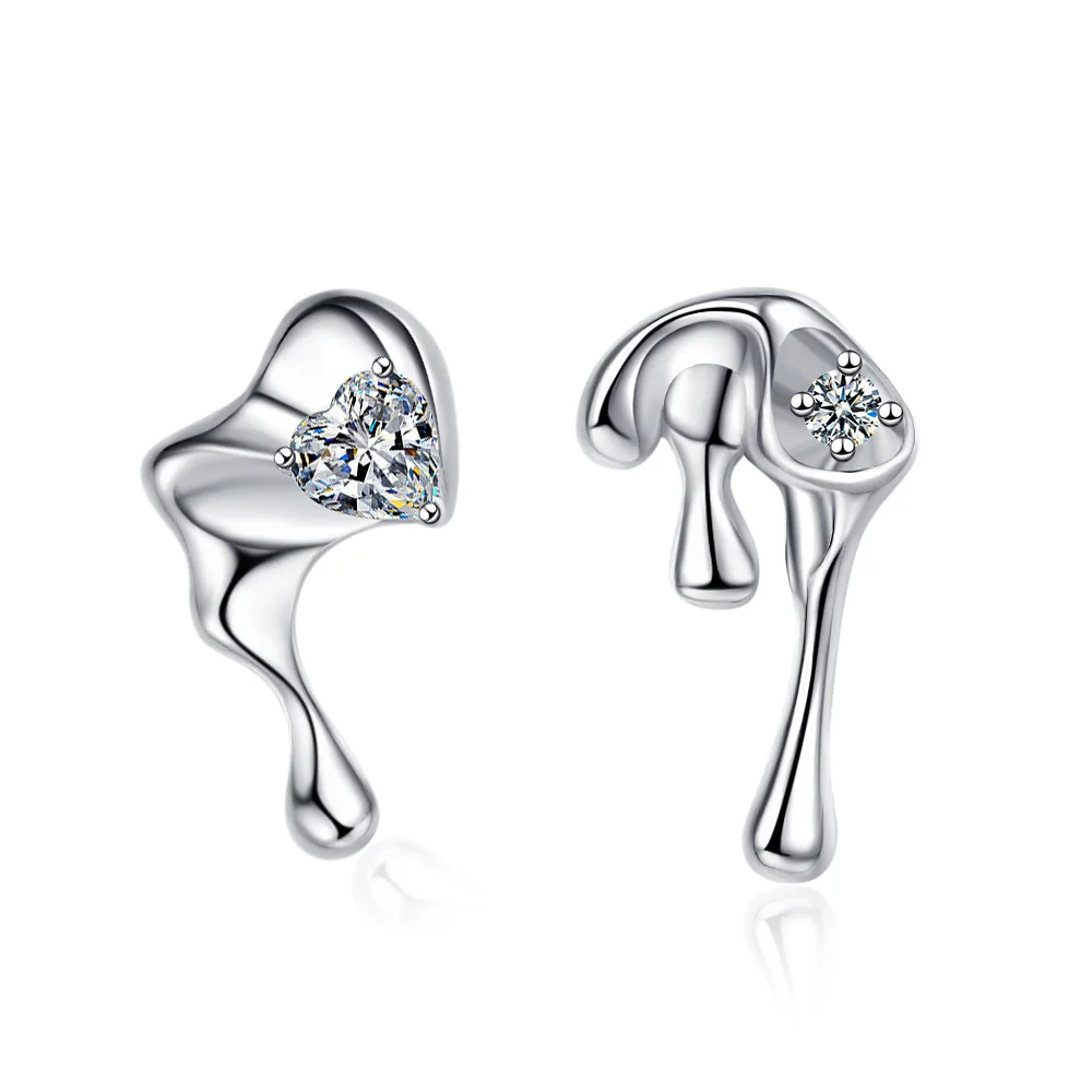 Irregular Heart Pleated Stud Earrings Niche Designer Minimalistic Water Drops Earrings Stud Earrings
Irregular Heart Pleated Stud Earrings Niche Designer Minimalistic Water Drops Earrings Stud Earrings