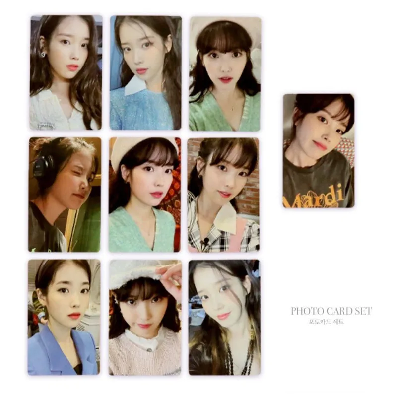 10pcs/set IU Lee Ji Eun Strawberry Moon Album Photocard LOMO Cards Double Sided Postcards Fans Collection
10pcs/set IU Lee Ji Eun Strawberry Moon Album Photocard LOMO Cards Double Sided Postcards Fans Collection