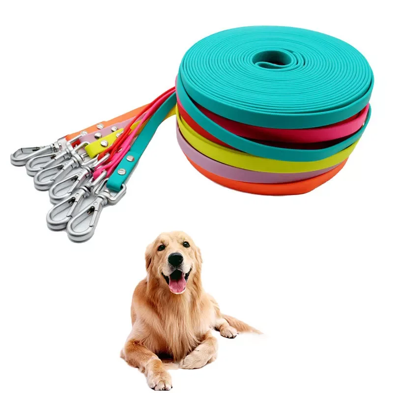 Waterproof dog leash Long PVC Leashes Easy to clean Traction rope Lead For Small Medium Large big Dogs 1.5m 3m 5m 10m 15m 20m
Waterproof dog leash Long PVC Leashes Easy to clean Traction rope Lead For Small Medium Large big Dogs 1.5m 3m 5m 10m 15m 20m