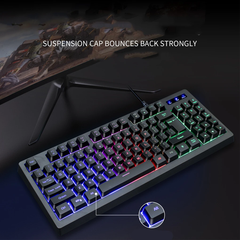 Luminous Wired Mechanical Keyboard 89 Keys Home School Work Notebook Desktop Laptop PC Computer Key Board Upgrade
Luminous Wired Mechanical Keyboard 89 Keys Home School Work Notebook Desktop Laptop PC Computer Key Board Upgrade