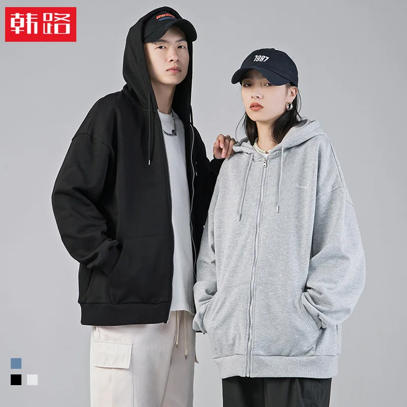 Men's Autumn and Winter New Simple Hooded Cardigan Sweater Men's Loose Embroidered Jacket Jacket
Men's Autumn and Winter New Simple Hooded Cardigan Sweater Men's Loose Embroidered Jacket Jacket