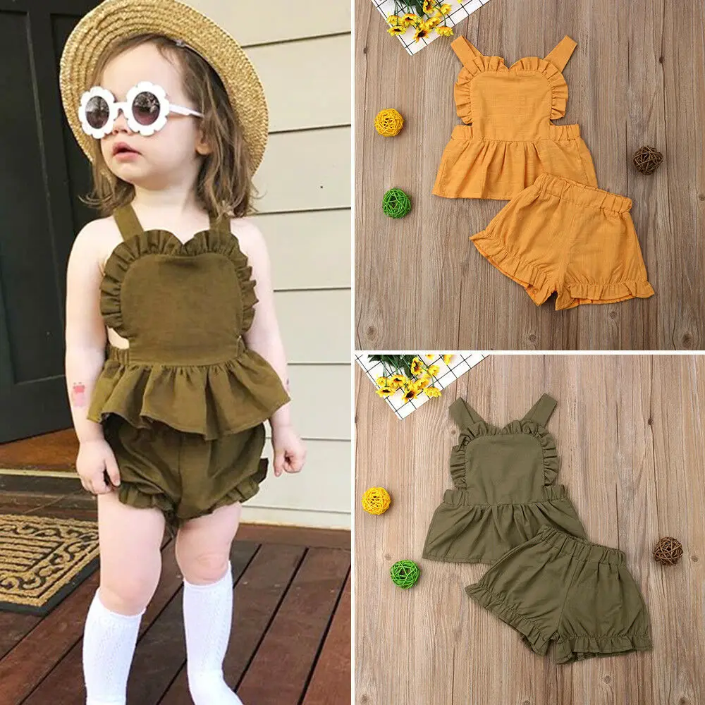 Ins Baby Clothing Summer Children Cotton Linen Sleeveless Top + Shorts Baby Two-piece Suit Baby Girl Outfit Baby Girls Clothes
Ins Baby Clothing Summer Children Cotton Linen Sleeveless Top + Shorts Baby Two-piece Suit Baby Girl Outfit Baby Girls Clothes