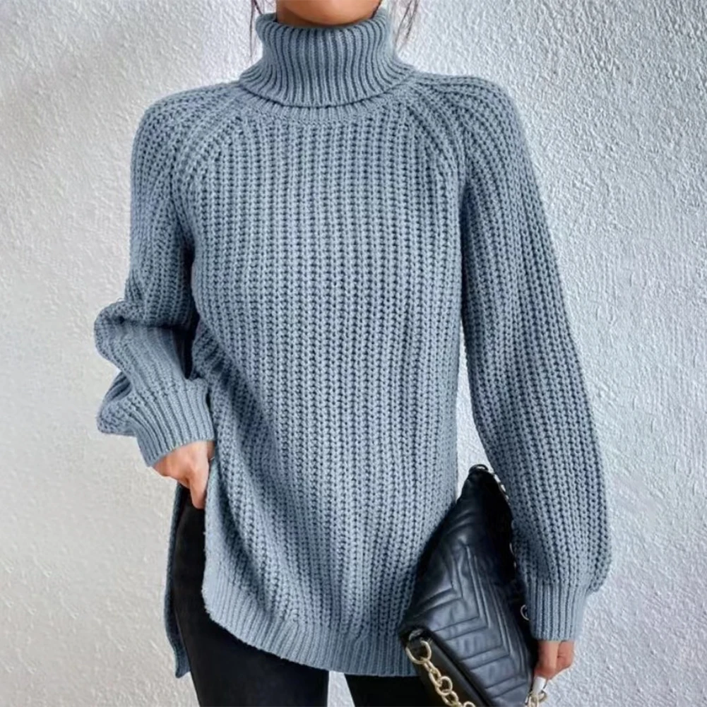 Solid Jumper Ladies Casual Baggy Side Split Women High Neck Knitted Sweater Tops Light green White Khaki Brown Black
Solid Jumper Ladies Casual Baggy Side Split Women High Neck Knitted Sweater Tops Light green White Khaki Brown Black