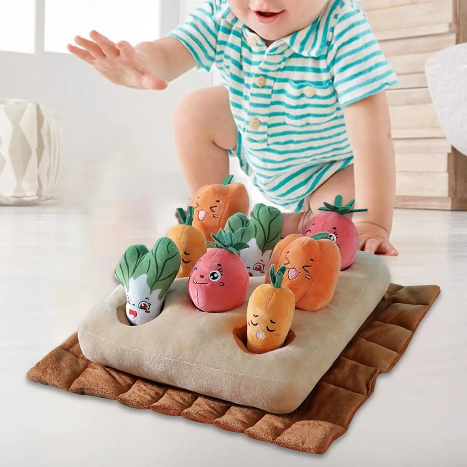 Baby Preschool Learning Toy Vegetable Plush Toy for Parent Child Interaction
Baby Preschool Learning Toy Vegetable Plush Toy for Parent Child Interaction