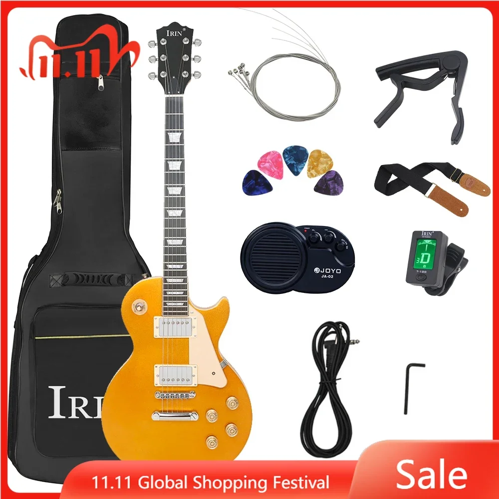 22 Frets LP Electric Guitar 6 String Maple Body Tiger Stripes Electric Guitarra with Bag Amp Tuner Guitar Parts & Accessories
22 Frets LP Electric Guitar 6 String Maple Body Tiger Stripes Electric Guitarra with Bag Amp Tuner Guitar Parts & Accessories