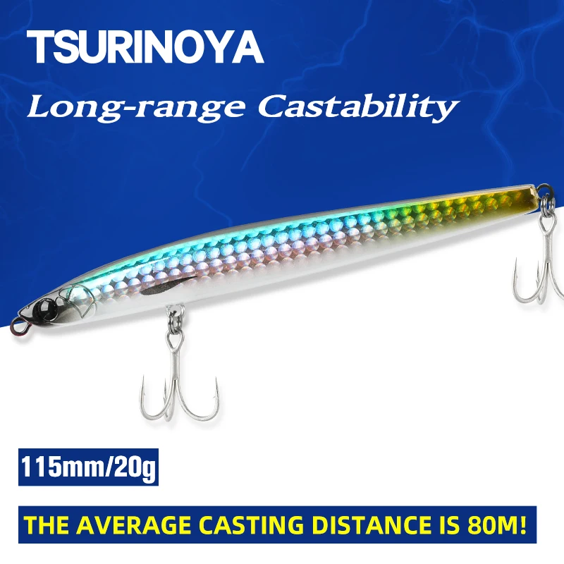 TSURINOYA Гриффин 115 мм, 20 г, макс. 80 м, длинное забрасывание, Тонущая, тонкая приманка для рыбной ловли, вольфрамовый Воблер для ловли форели
TSURINOYA Гриффин 115 мм, 20 г, макс. 80 м, длинное забрасывание, Тонущая, тонкая приманка для рыбной ловли, вольфрамовый Воблер для ловли форели