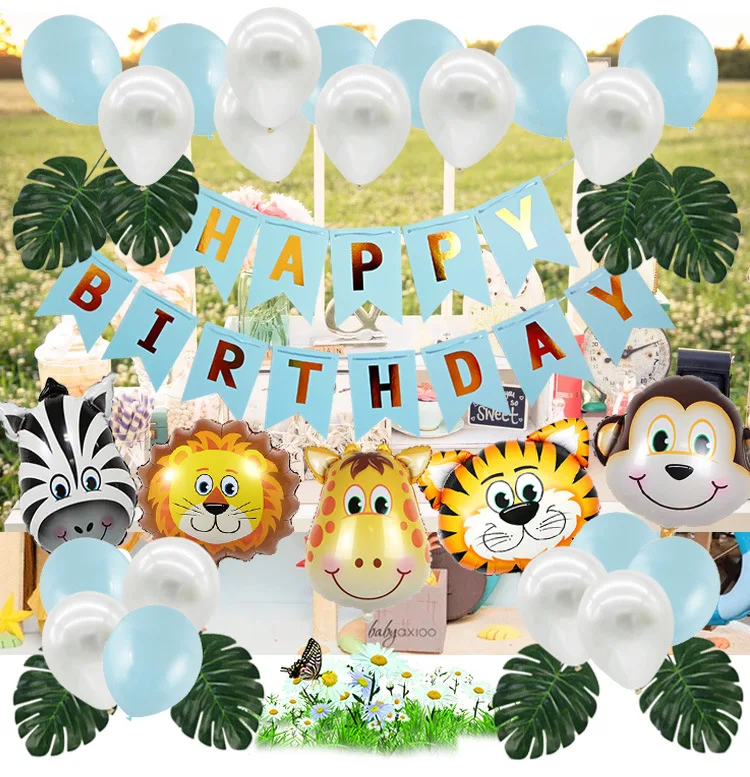 Cartoon Animal Head Birthday Balloon Set Fish Tail Banner Jungle Safari Forest Animal Theme Happy Birthday Party Decor Kids
Cartoon Animal Head Birthday Balloon Set Fish Tail Banner Jungle Safari Forest Animal Theme Happy Birthday Party Decor Kids