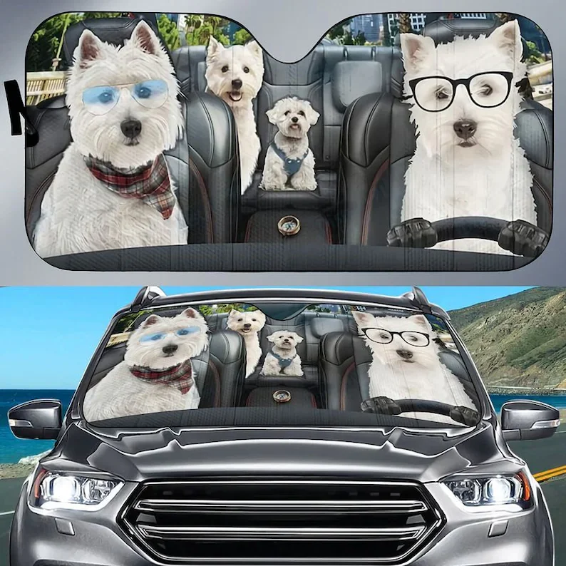 Westie Family Summer Holiday Car Sunshade Love Dogs Westie Owner Gift Windshield Sunshade Oxford Cloth
Westie Family Summer Holiday Car Sunshade Love Dogs Westie Owner Gift Windshield Sunshade Oxford Cloth