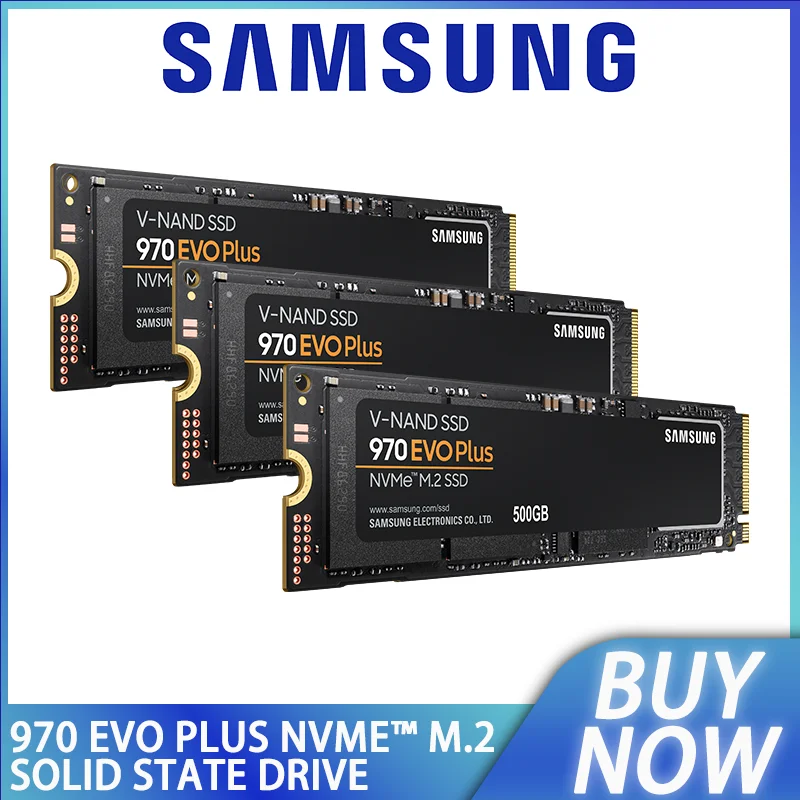Original SAMSUNG 970 EVO Plus NVMe M.2 SSD 500G Solid State Drive TLC Hard Disk PCIe Gen 3x4 M2 SSD For Laptop Desktop
Original SAMSUNG 970 EVO Plus NVMe M.2 SSD 500G Solid State Drive TLC Hard Disk PCIe Gen 3x4 M2 SSD For Laptop Desktop