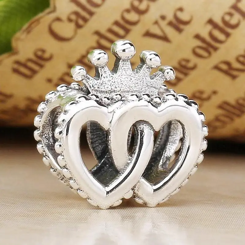 Original Openwork Entwined Love Heart Royal Crown Beads Fit 925 Sterling Silver Bead Charm Bracelet Bangle DIY Jewelry
Original Openwork Entwined Love Heart Royal Crown Beads Fit 925 Sterling Silver Bead Charm Bracelet Bangle DIY Jewelry
