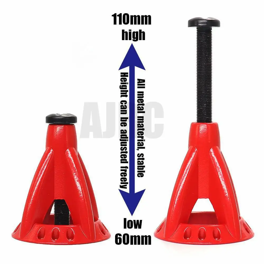 2pcs Metal jack bracket height adjustable maintenance tool suitable for 1/10 remote controlled tracked truck TRX-4 axial SCX10
2pcs Metal jack bracket height adjustable maintenance tool suitable for 1/10 remote controlled tracked truck TRX-4 axial SCX10