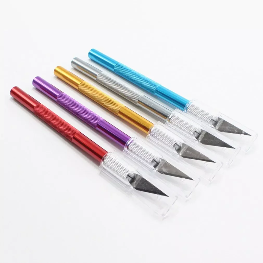Metal Scalpel Knife Tool Kit Non-Slip Cutter Engraving Craft Knife 5PCS Blades DIY Tool For Mobile Phone Laptop PCB Repair
Metal Scalpel Knife Tool Kit Non-Slip Cutter Engraving Craft Knife 5PCS Blades DIY Tool For Mobile Phone Laptop PCB Repair