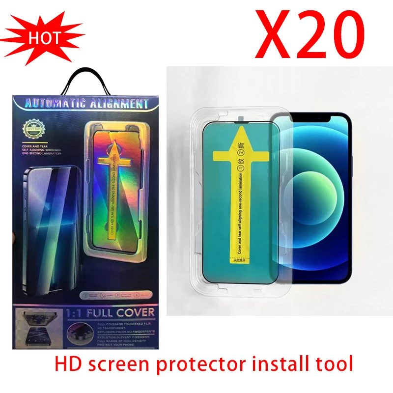 With package Screen Protector For Iphone 14 Pro Max Easy Install Kit anti Scratch Resistant Anti Fingerprint Install Tool 20pcs
With package Screen Protector For Iphone 14 Pro Max Easy Install Kit anti Scratch Resistant Anti Fingerprint Install Tool 20pcs