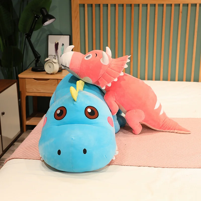 Cartoon lying dinosaur pillow plush toy strip sleeping comfort doll doll children's holiday gift
Cartoon lying dinosaur pillow plush toy strip sleeping comfort doll doll children's holiday gift