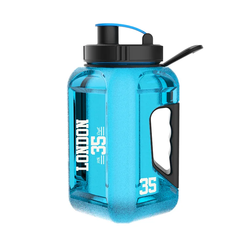 

2.4L Liters Straw Plastic Water Bottle Large Portable Travel Bottle Sports Fitness Cup High Value Big Fat Cup Adult Universal