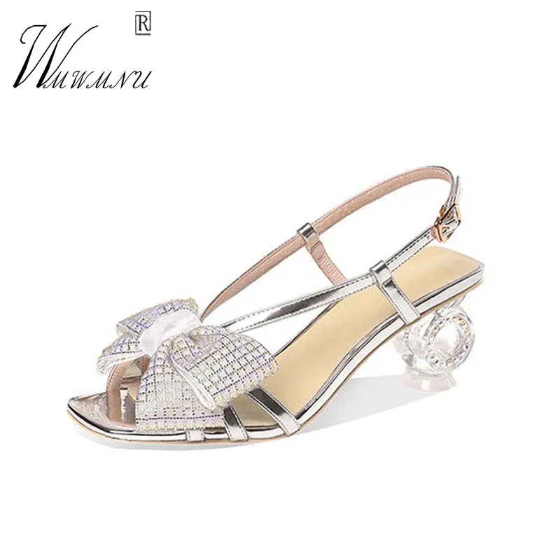 Summer Rhinestones Butterfly-knot Women Sandals Korean Non-Slip Comfor Party Shoes Patent Leather Hollow Open Toes Wedding Shoes
Summer Rhinestones Butterfly-knot Women Sandals Korean Non-Slip Comfor Party Shoes Patent Leather Hollow Open Toes Wedding Shoes
