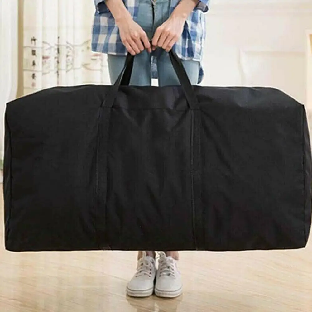 

Портативная тонкая сумка из ткани Оксфорд, мешок для хранения одежды в выходные дни, дорожная большая спортивная сумка для ручной клади, вместительный складной чемоданчик на молнии для перемещения