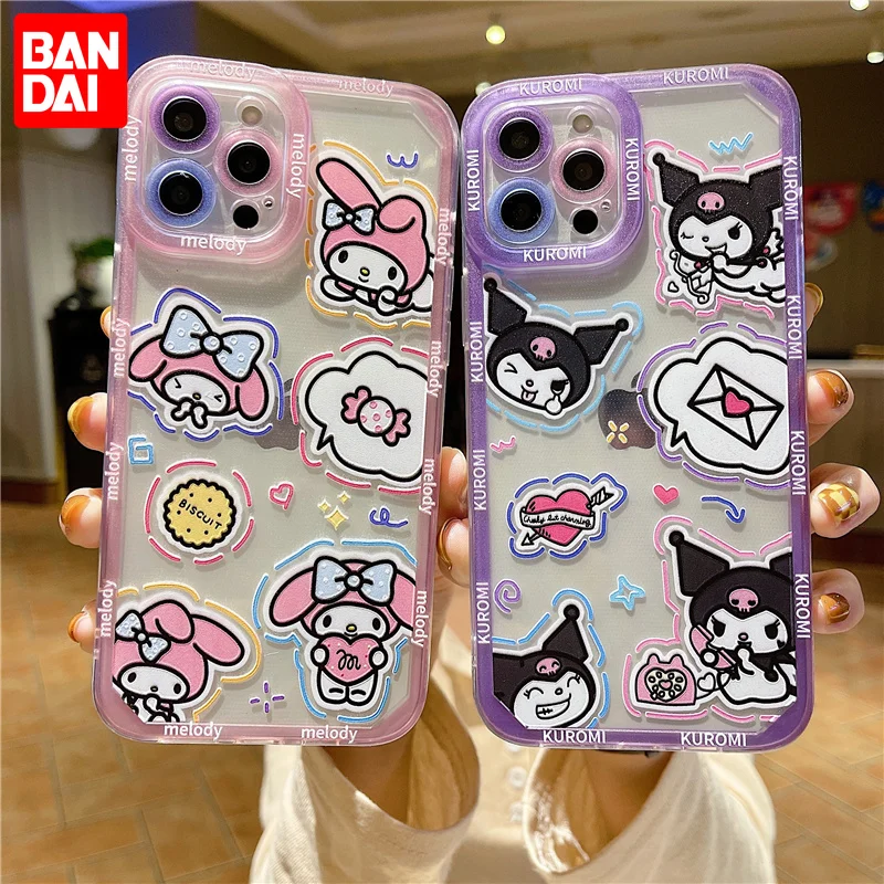 Bandai Cartoon Kulome and Melody Angel Eyes Clear TPU Phone Case For iPhone XR XsMax 8Plus 11 12 13 13 Pro Max Cover For Girl
Bandai Cartoon Kulome and Melody Angel Eyes Clear TPU Phone Case For iPhone XR XsMax 8Plus 11 12 13 13 Pro Max Cover For Girl