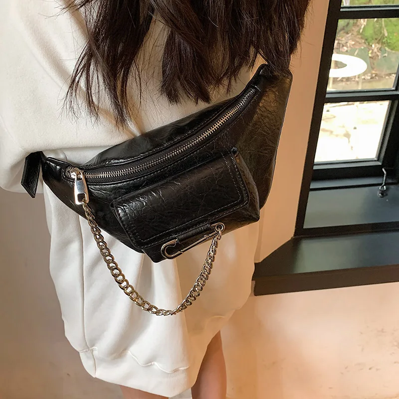 Women Quality Leather Waist Bag Luxury Chain Chest Pack Shoulder Crossbody Bag Fashion Brands Fanny Pack Lady Belt Bags Purses
Women Quality Leather Waist Bag Luxury Chain Chest Pack Shoulder Crossbody Bag Fashion Brands Fanny Pack Lady Belt Bags Purses