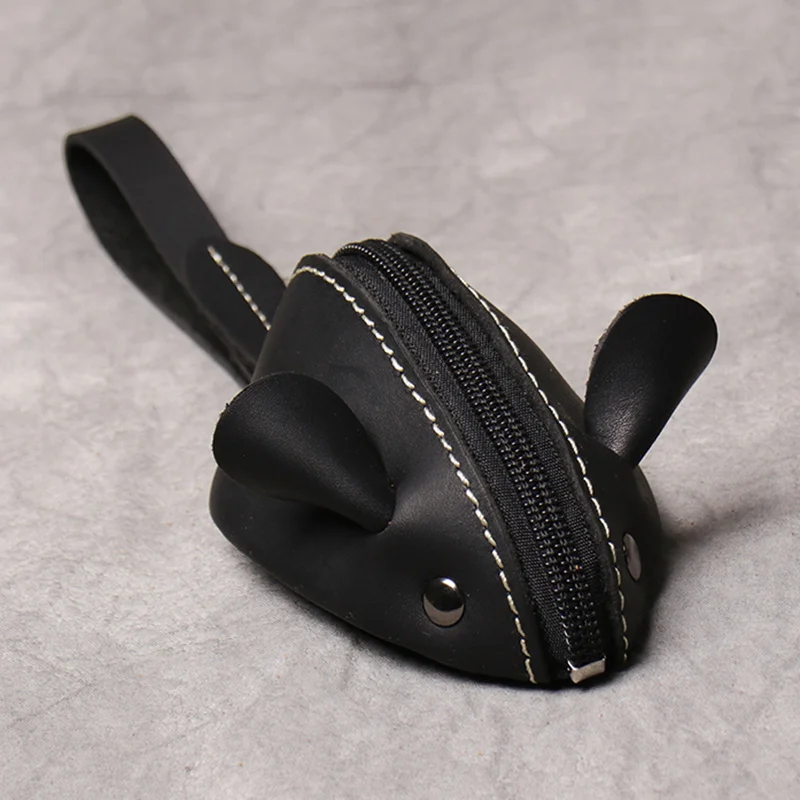 Leather Genuine Coin Purse Creative Cute Mouse Storage Bag Trend Zipper Pocket Men Women Portable Wallets Children's Key Bags
Leather Genuine Coin Purse Creative Cute Mouse Storage Bag Trend Zipper Pocket Men Women Portable Wallets Children's Key Bags