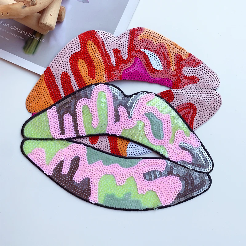 Sequin Patch Mouth Embroidery Patch Clothing Embroidered Cloth Ironing Patch Wholesale Embroidery Badge
Sequin Patch Mouth Embroidery Patch Clothing Embroidered Cloth Ironing Patch Wholesale Embroidery Badge