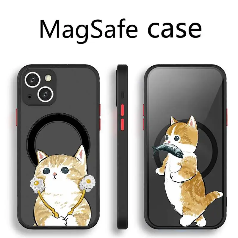 Funny cat cute cartoon Transparent Magsafe Magnetic Magnet phone Case For For iPhone 13 12 11 Pro Max Mini
Funny cat cute cartoon Transparent Magsafe Magnetic Magnet phone Case For For iPhone 13 12 11 Pro Max Mini
