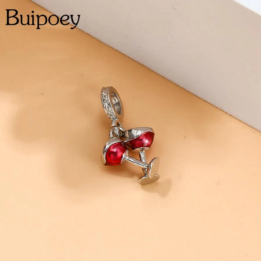 Buipoey 2pcs/lot Wine Glass Pendant Silver Color Beads Charm Fit Diy Bracelet Necklace Pendant Handmade Jewelry Accessory Gifts
Buipoey 2pcs/lot Wine Glass Pendant Silver Color Beads Charm Fit Diy Bracelet Necklace Pendant Handmade Jewelry Accessory Gifts
