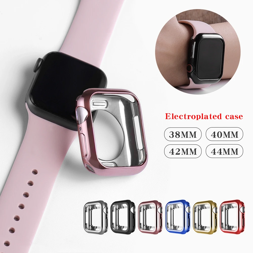 Чехол для часов ультратонкий Apple Watch 7 SE 654321 42 мм 38 мягкий прозрачный чехол из ТПУ