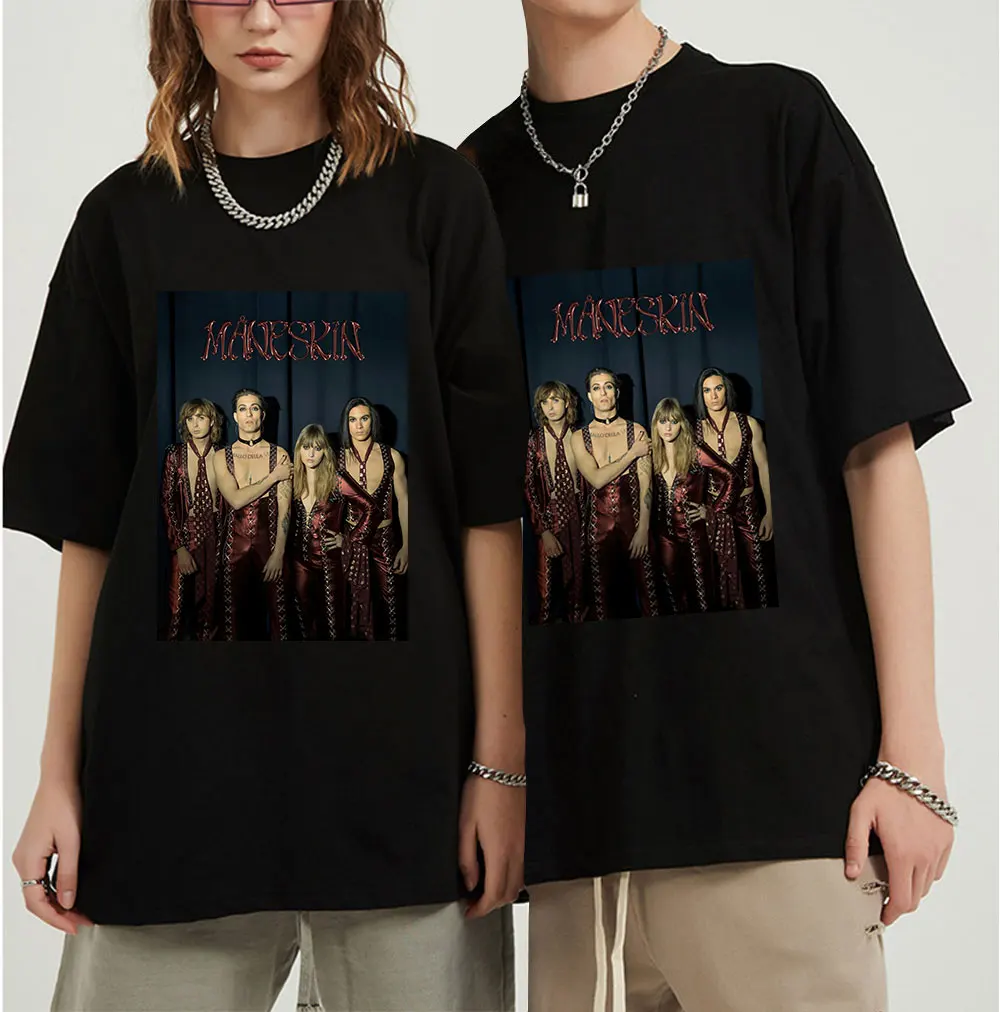 Maneskin Italian Band Print Spring Summer Holiday Street Graffiti Style Men/Women Casual T-shirt Novelty Street Hip Hop Style
Maneskin Italian Band Print Spring Summer Holiday Street Graffiti Style Men/Women Casual T-shirt Novelty Street Hip Hop Style