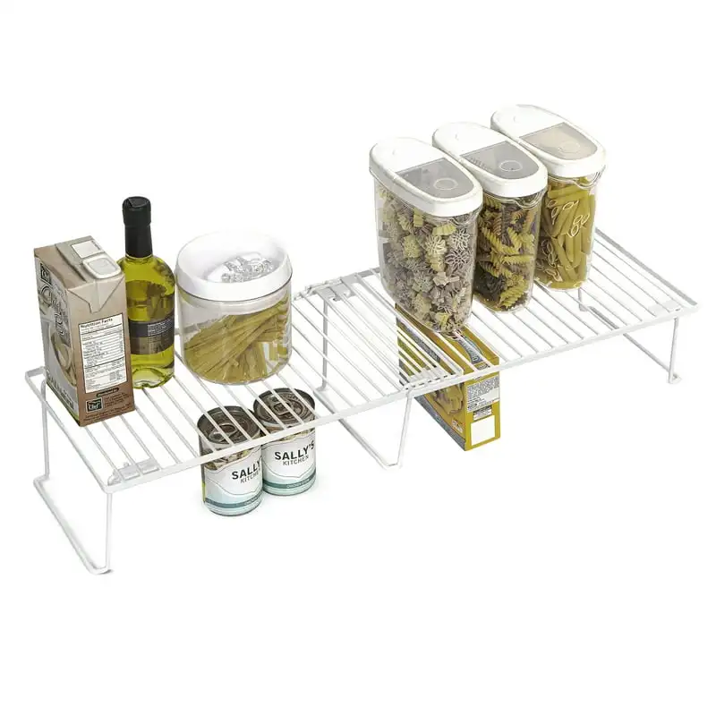 Metal Kitchen Pantry Organization Wire Shelf Expands from 19.35-32 inches, White
Metal Kitchen Pantry Organization Wire Shelf Expands from 19.35-32 inches, White
