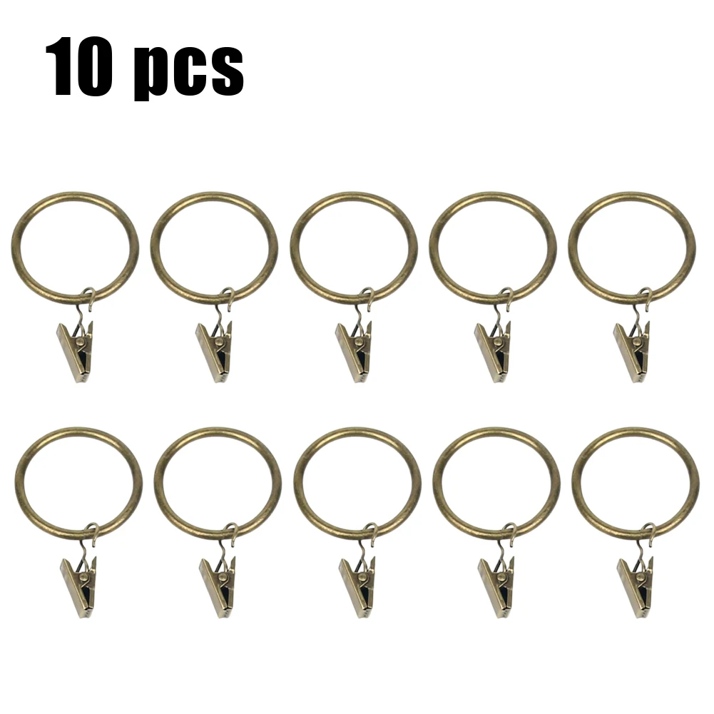 10PCS Metal Curtain Pole Rod Voile Net Rings Hooks With Clips Hanging 35mm Inner Diameter Metal Curtain Rings Hanging Hooks
10PCS Metal Curtain Pole Rod Voile Net Rings Hooks With Clips Hanging 35mm Inner Diameter Metal Curtain Rings Hanging Hooks