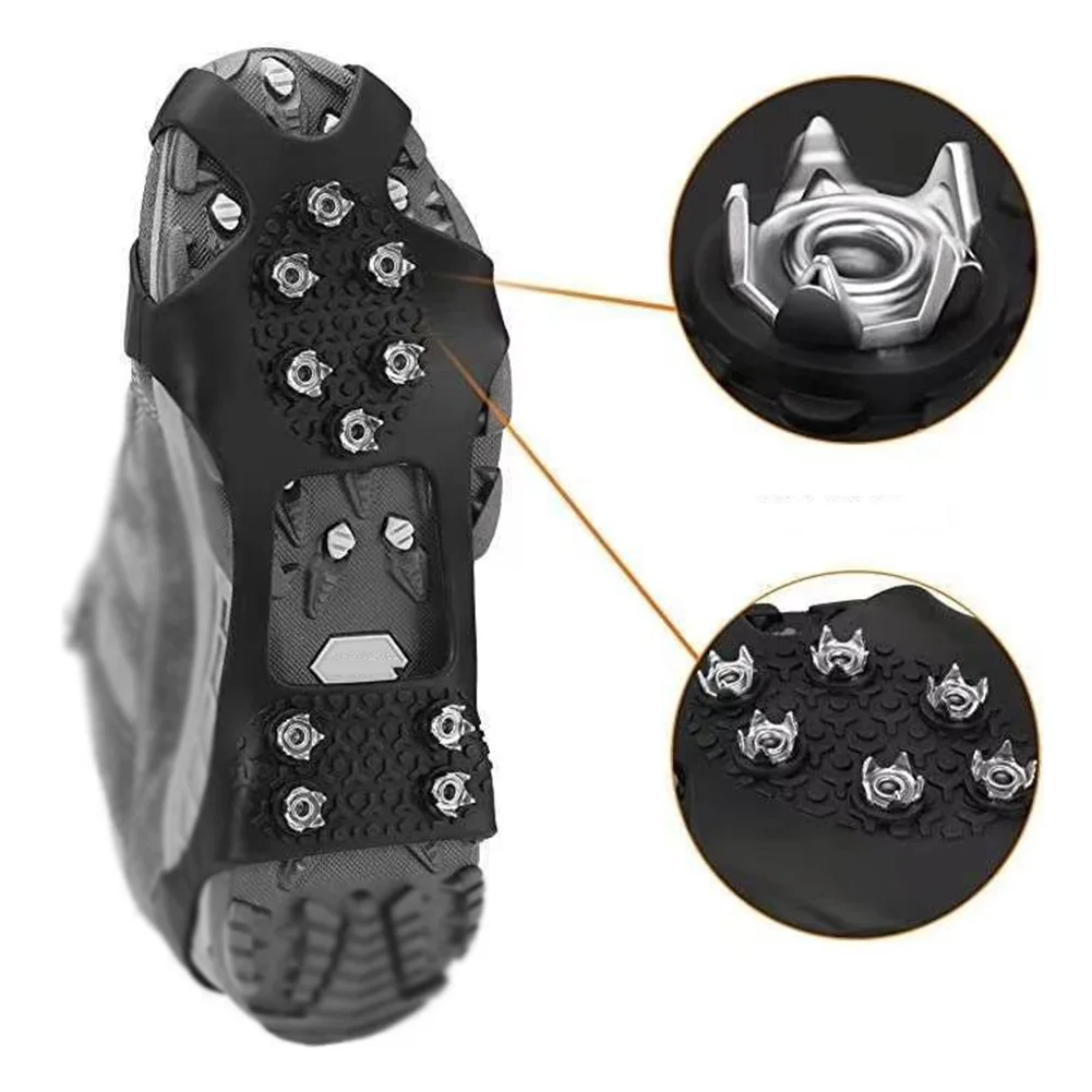 1 Pair Snow Ice Claw Climbing Crampons 8 Studs Anti-Skid Ice Snow Camping Walking Shoes Spike Grip Winter Outdoor Equipment
1 Pair Snow Ice Claw Climbing Crampons 8 Studs Anti-Skid Ice Snow Camping Walking Shoes Spike Grip Winter Outdoor Equipment