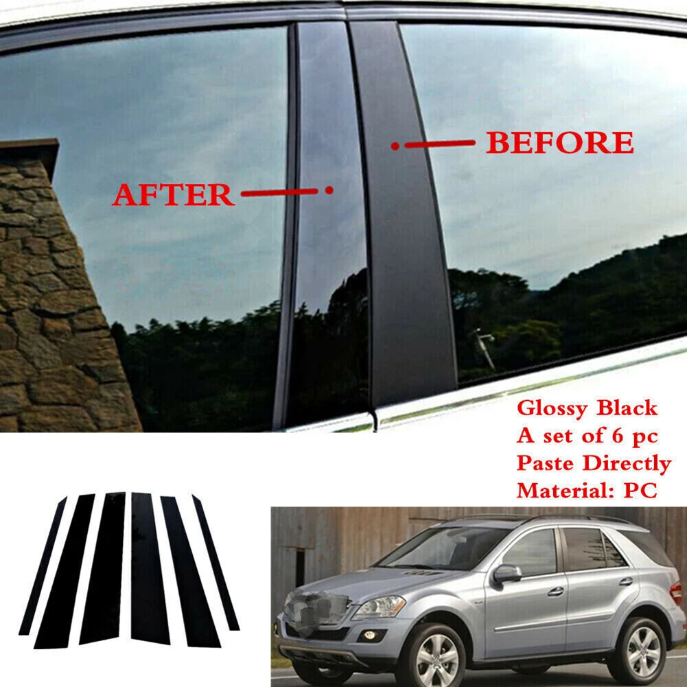 Auto Accessories Left Right Cover Trim Door Pillar 6PCS/set Decorate Glossy Piano Black For Benz ML350 ML550 W164
Auto Accessories Left Right Cover Trim Door Pillar 6PCS/set Decorate Glossy Piano Black For Benz ML350 ML550 W164