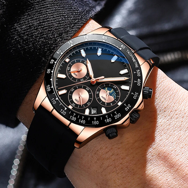 Men's Watch Fashion Multifunctional Chronograph Waterproof Three Eyes Six Hands Luxury Quartz Watch 2022 Men Leisure Wristwatch
Men's Watch Fashion Multifunctional Chronograph Waterproof Three Eyes Six Hands Luxury Quartz Watch 2022 Men Leisure Wristwatch