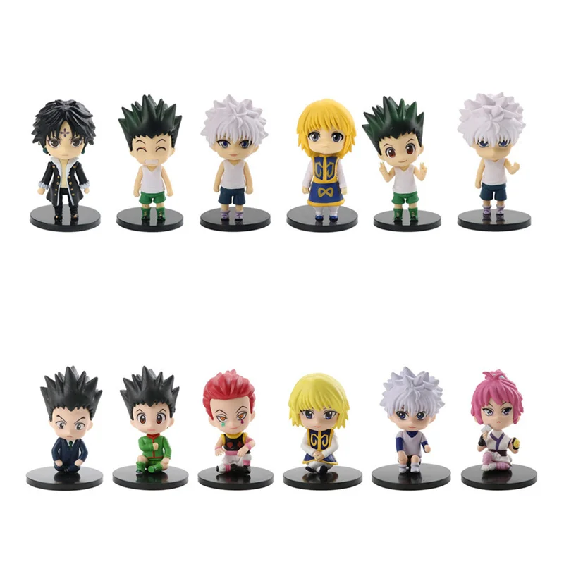 6 шт./компл. аниме Hunter X Hunter фигурка Killua Zoldyck Gon Freecss экшн-фигурка Kurapika Hisoka Kulolo Lushilufelu модель игрушки
6 шт./компл. аниме Hunter X Hunter фигурка Killua Zoldyck Gon Freecss экшн-фигурка Kurapika Hisoka Kulolo Lushilufelu модель игрушки