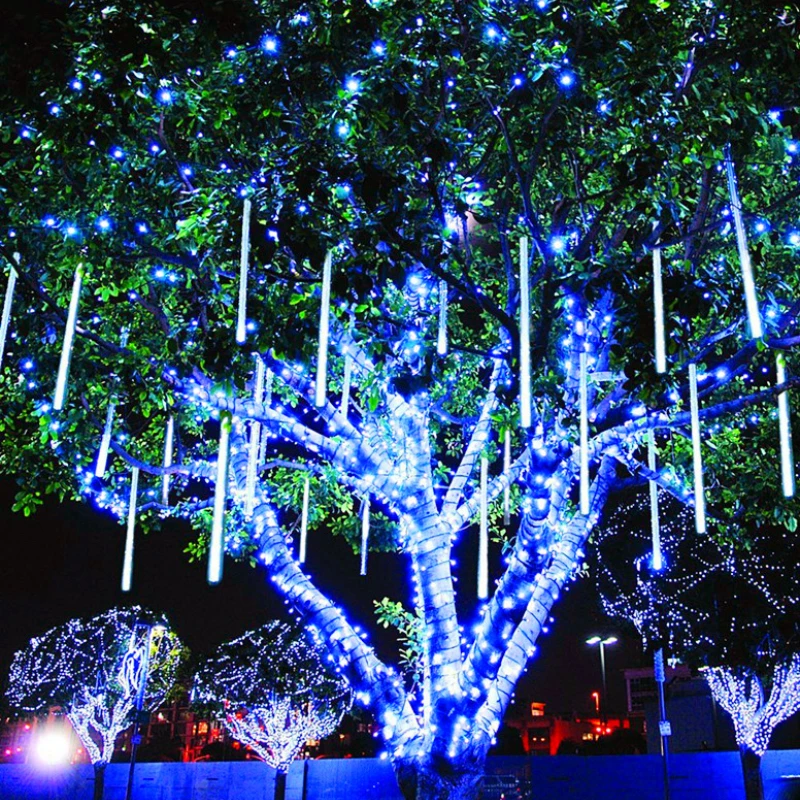 EU/US Plug 8 Tube Meteor Shower Led String Lights Fairy Street Garlands Christmas Tree Decor Outdoor Navidad Wedding Garden Lamp
EU/US Plug 8 Tube Meteor Shower Led String Lights Fairy Street Garlands Christmas Tree Decor Outdoor Navidad Wedding Garden Lamp
