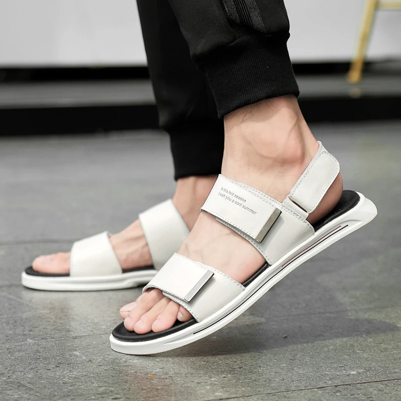 White Sandals Men Luxury Brand 2022 Fashion Summer Bottom Flat Sandals Male Comfortable Handmade Beach Sandalias Zapatos Hombre
White Sandals Men Luxury Brand 2022 Fashion Summer Bottom Flat Sandals Male Comfortable Handmade Beach Sandalias Zapatos Hombre