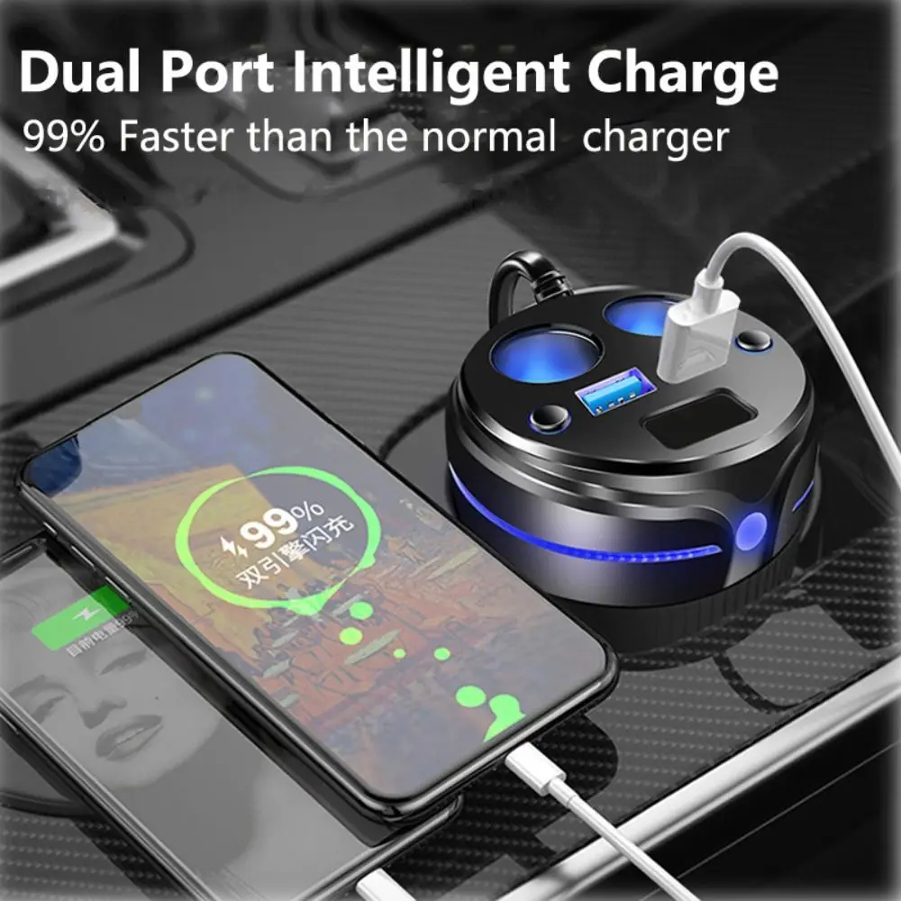 New Practical Smart Phone Adapter Auto Universal Charger Plug 2 Way Dual Adapter Car Charger Car Cigarette Lighter
New Practical Smart Phone Adapter Auto Universal Charger Plug 2 Way Dual Adapter Car Charger Car Cigarette Lighter