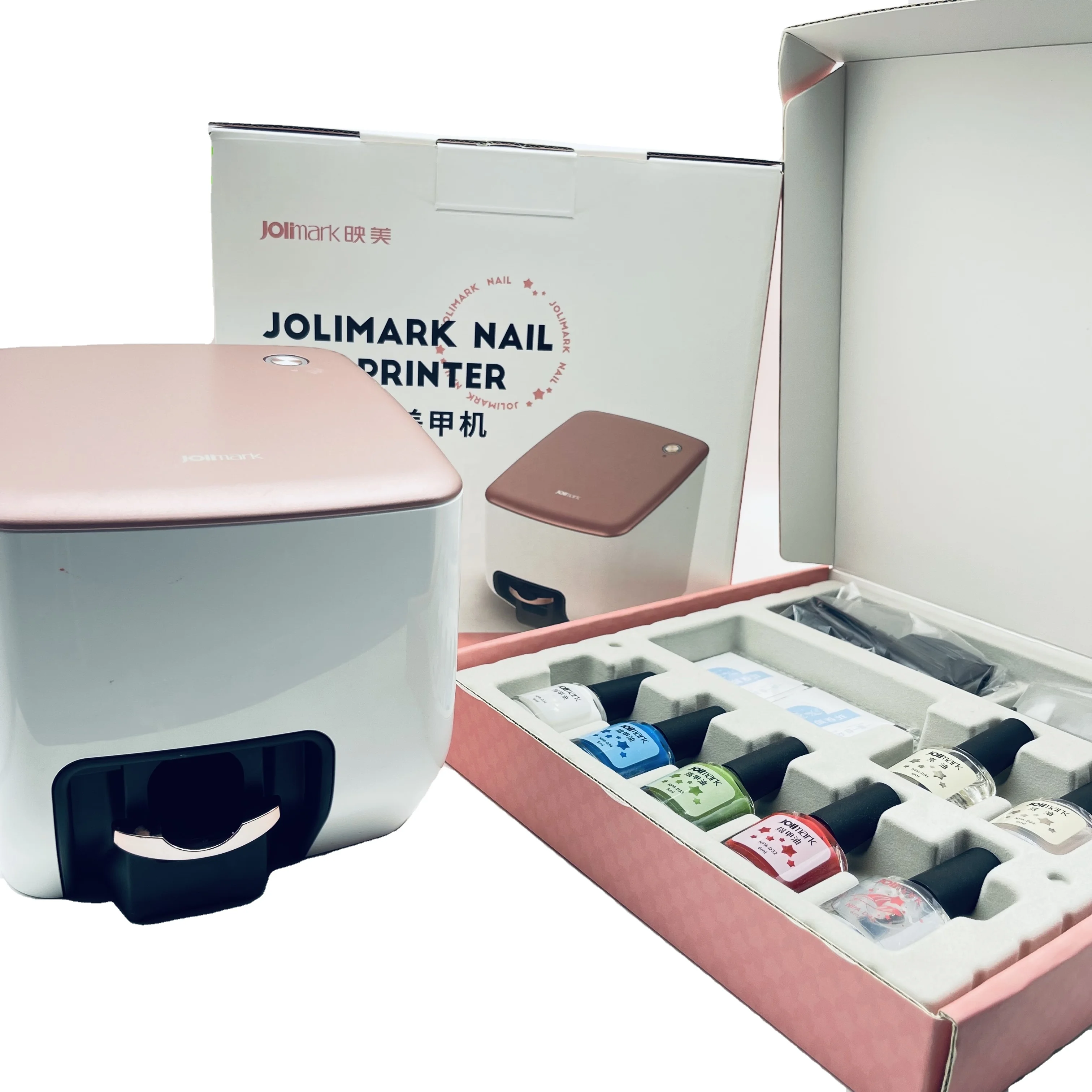 Jolimark Nail Paint Kit Mobilex Nail Art Sticker Printer Polish a Printer That Prints on Human Nails 3D 26*26*30CM AC100-240V
Jolimark Nail Paint Kit Mobilex Nail Art Sticker Printer Polish a Printer That Prints on Human Nails 3D 26*26*30CM AC100-240V