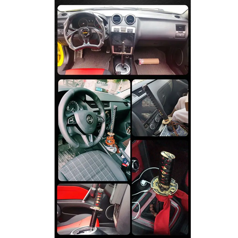 Samurai Sword Leather Shift Knob Universal For Lock/Button Automatic Transmission Katana Square Gear Shifter Lever 100/150/200MM
Samurai Sword Leather Shift Knob Universal For Lock/Button Automatic Transmission Katana Square Gear Shifter Lever 100/150/200MM