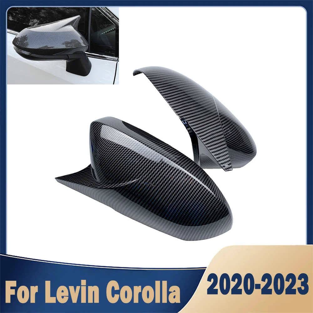 Pair ABS Rear Mirror Cover Side Reversing For Toyota Corolla Sedan Hatchback 2020-2023 Glossy Black Carbon Fiber
Pair ABS Rear Mirror Cover Side Reversing For Toyota Corolla Sedan Hatchback 2020-2023 Glossy Black Carbon Fiber