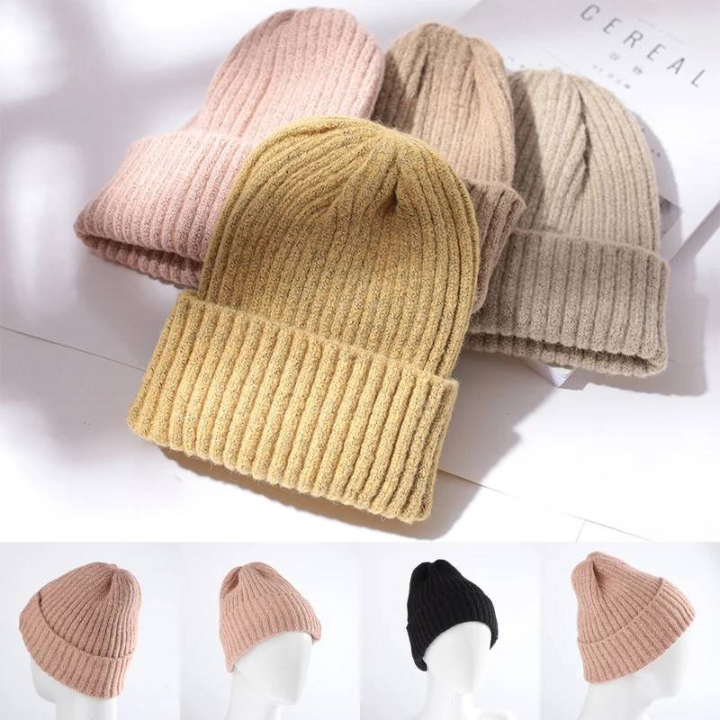 1PC Candy Color Beanie Knitted Woolen Hat For Women Winter Hat Knitted Imitation Cashmere Skullies Warm Soft Bonnet Hat For Girl
1PC Candy Color Beanie Knitted Woolen Hat For Women Winter Hat Knitted Imitation Cashmere Skullies Warm Soft Bonnet Hat For Girl