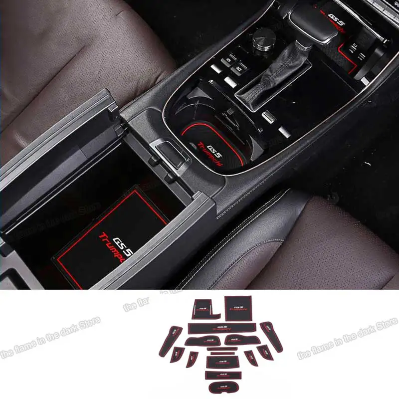 Silica Gel Car Anti-slip Door Slot Mat Armrest Box Mat Water Cup Mats for Trumpchi Gs5 2019 2020 2021 accessories interior 2022
Silica Gel Car Anti-slip Door Slot Mat Armrest Box Mat Water Cup Mats for Trumpchi Gs5 2019 2020 2021 accessories interior 2022