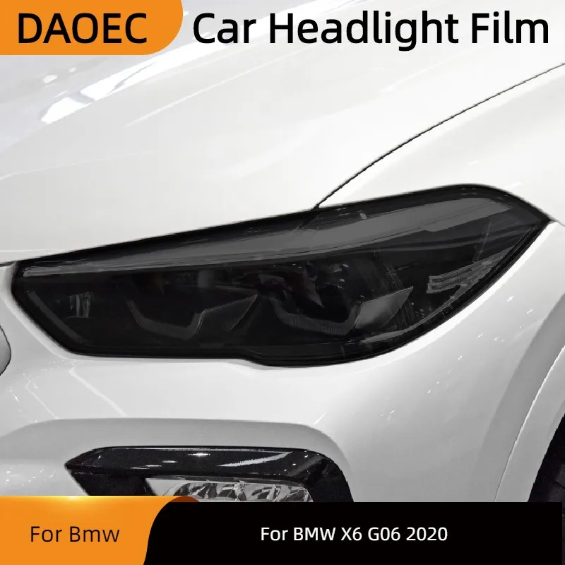 For BMW X6 G06 2020 Car Headlight Tint Smoke Black Protective Film Vinyl Protection Transparent TPU Sticker Car Accessories
For BMW X6 G06 2020 Car Headlight Tint Smoke Black Protective Film Vinyl Protection Transparent TPU Sticker Car Accessories