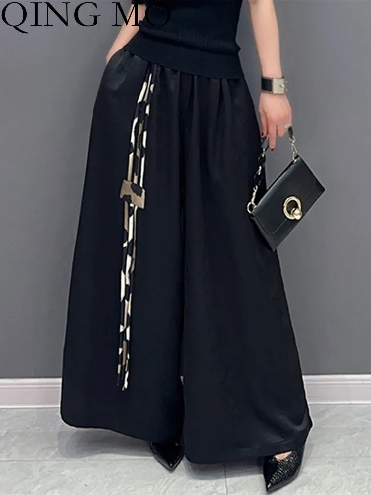 QING MO 2023 Spring Summer New Women Pants Elastic Waist Fashion Single-piece Versatile Show Thin Casual Female Black ZXF1985
QING MO 2023 Spring Summer New Women Pants Elastic Waist Fashion Single-piece Versatile Show Thin Casual Female Black ZXF1985