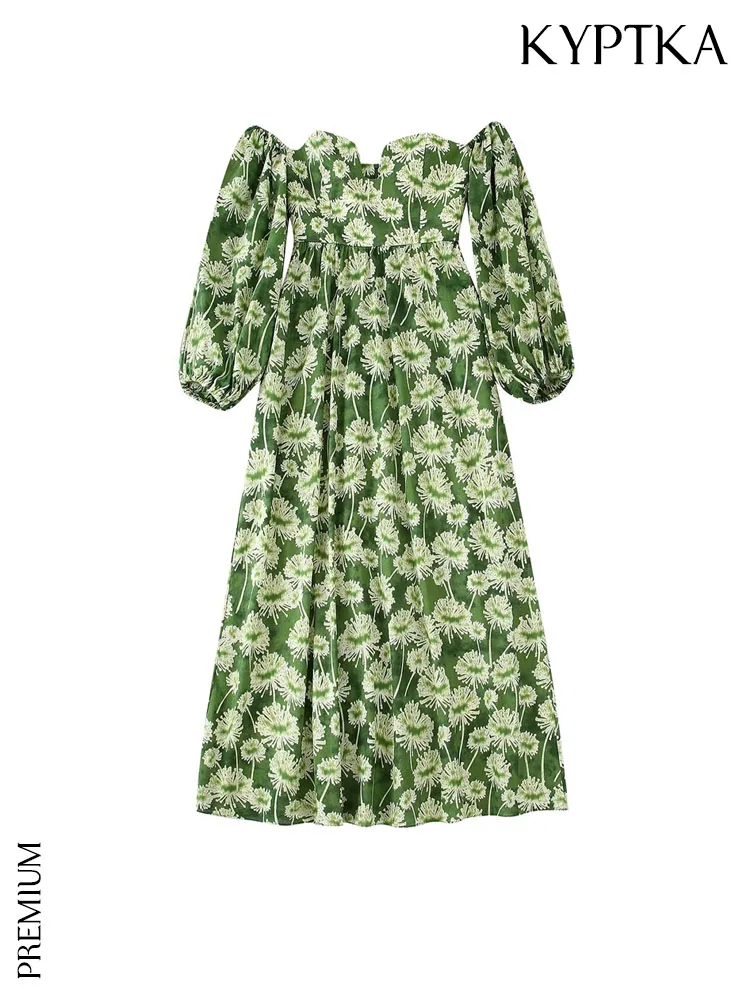 KYPTKA Women Fashion Floral Print Strapless Midi Dress Vintage Long Sleeve Back Zipper Female Dresses Vestidos Mujer
KYPTKA Women Fashion Floral Print Strapless Midi Dress Vintage Long Sleeve Back Zipper Female Dresses Vestidos Mujer