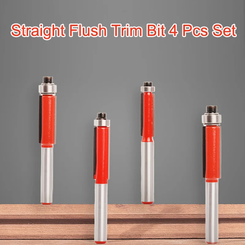 1/4 Inch Shank Top End Bearing Flush Trim Router Bits Set Milling Cutting Diameter Carpenter Woodworking Tools Professionals
1/4 Inch Shank Top End Bearing Flush Trim Router Bits Set Milling Cutting Diameter Carpenter Woodworking Tools Professionals