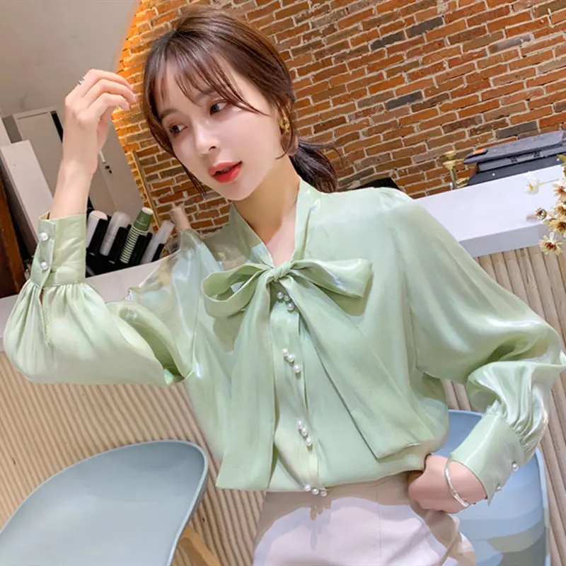New Long Sleeve Chiffon Shirt Women's Spring and Autumn Fashion Lantern Sleeve Blouse
New Long Sleeve Chiffon Shirt Women's Spring and Autumn Fashion Lantern Sleeve Blouse
