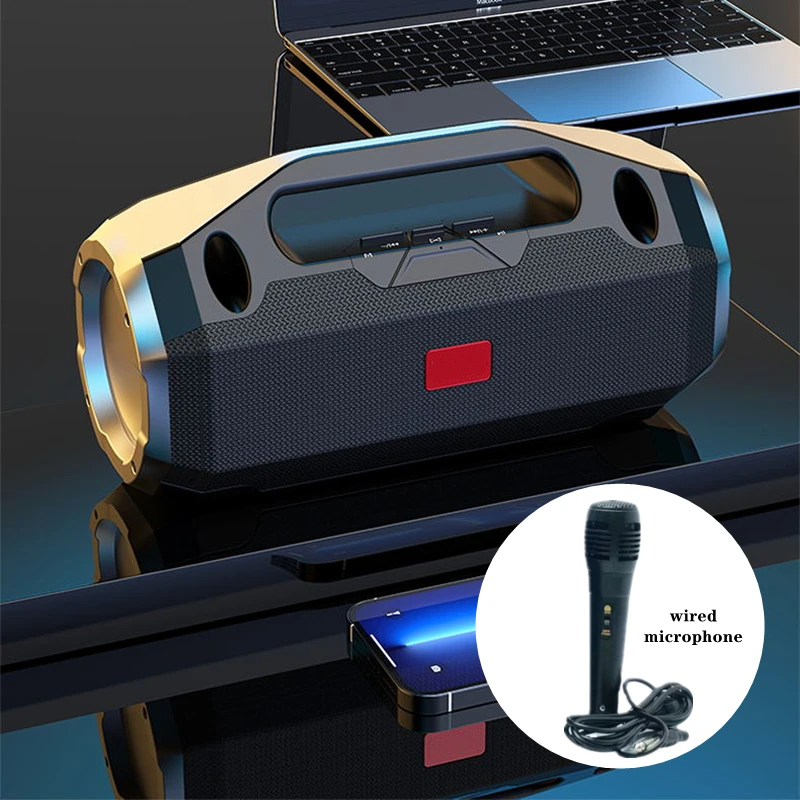 Giant cannon wireless bluetooth speaker 60W subwoofer 12D surround high volume portable outdoor karaoke speaker with microphone
Giant cannon wireless bluetooth speaker 60W subwoofer 12D surround high volume portable outdoor karaoke speaker with microphone